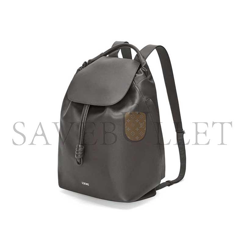 LOEWE GREY LEATHER FLAMENCO BACKPACK B411FLKX01 (40*36*16cm)
